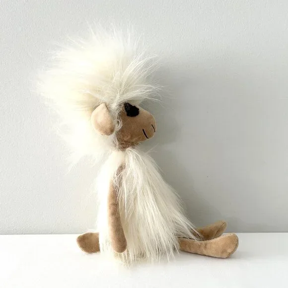 JELLYCAT Swellegant Sophie Sheep Plush 15” Stuffed Animal Toy Silky Fur Glitter - Picture 4 of 9